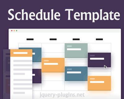 schedule template with css and jquery css schedule jquery jquery animated website templates