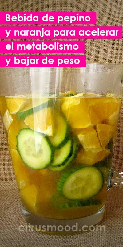 Zumo de naranja para quemar grasa