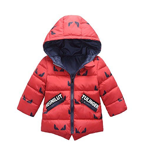 Joe Wenko Boys Girls Parkas Lovely Casual Overcoat Hoodie Quilted Down Coat