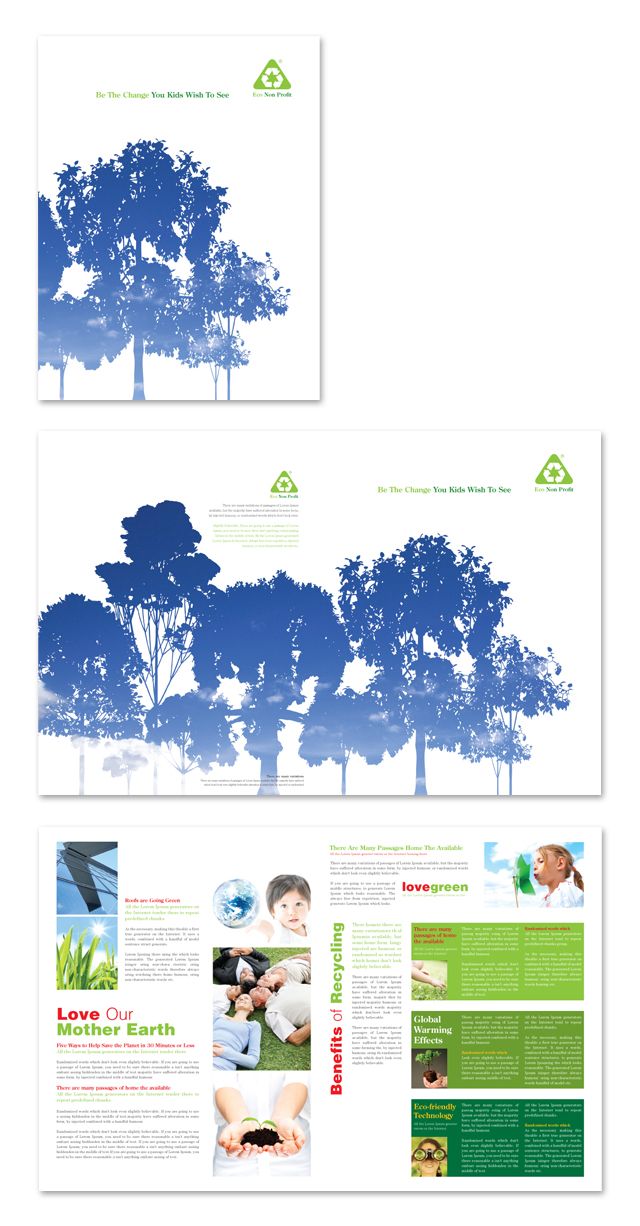 environmental non profit brochure template http www dlayouts com