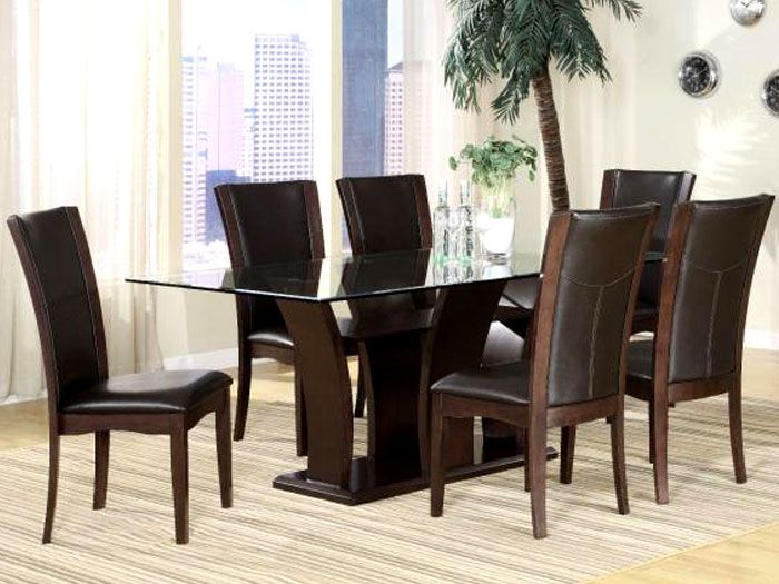 Solofurn 72 Inch 6 Seater Glass Top Dining Sets Glass Top Dining Tablemodern Solofurn 72 Inch 6 Seater Glass Top Dining Sets Glass Top Dining Tablemodern
