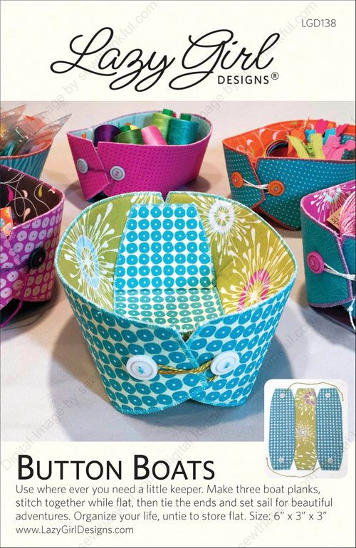 Love This : Button Boats sewing pattern Lazy Girl Designs Love This : Button Boats sewing pattern Lazy Girl Designs