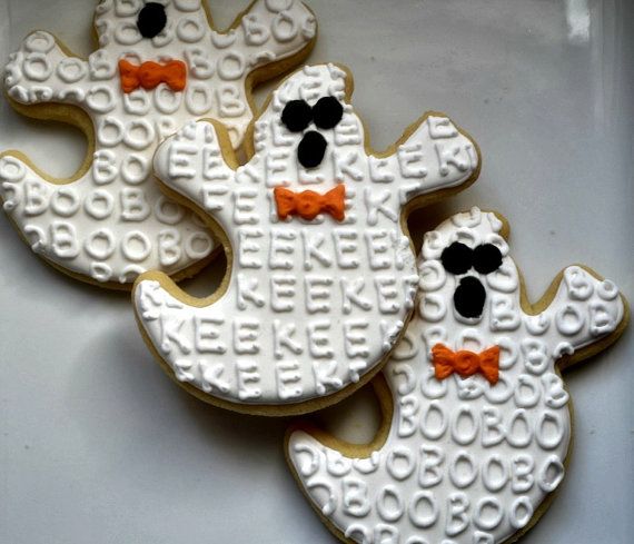 halloween ghost sugar cookies by thepinkmadeline on etsy 3600