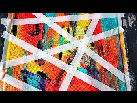 Acrylic Painting Masking Techniques Using Craft Paper Acrylic Painting Masking Techniques Using Craft Paper