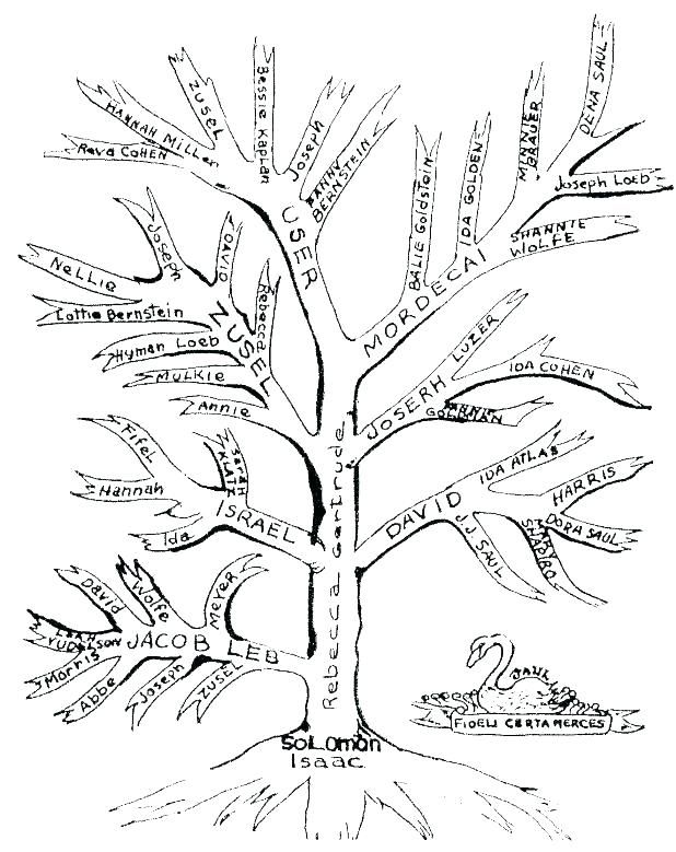 Download Printable Flower Leaves Template Family Tree Coloring Page Collection Leaf No Coconut Craft ...