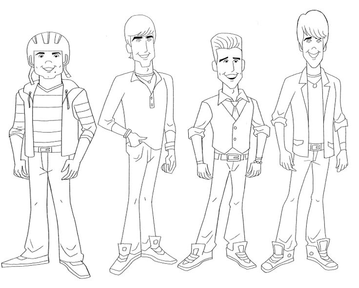 Big Time Rush Coloring Pages Printable