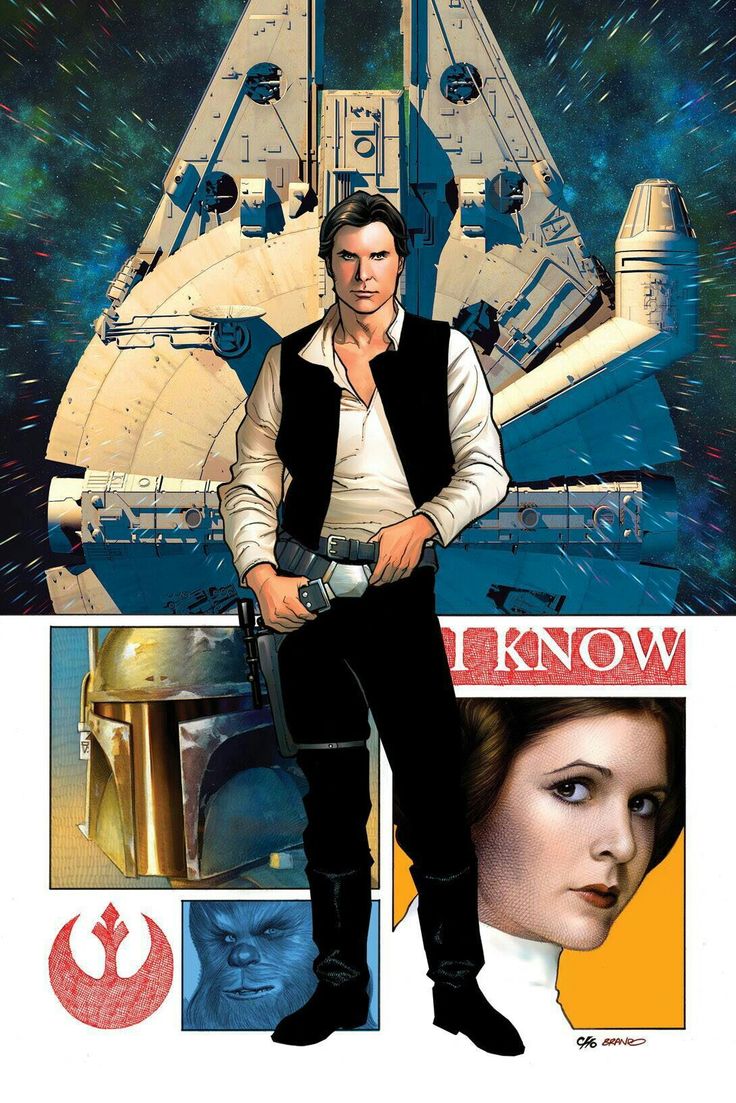 HAN SOLO AND PRINCESS LEIA | Star wars poster, Star wars art print