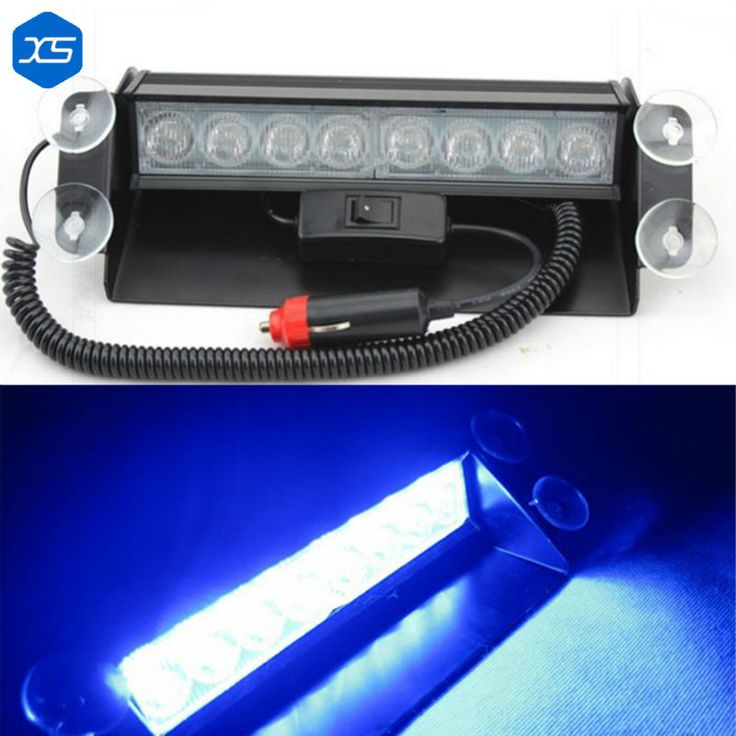 Car Styling windshield Flash LED Light To Clean the Way Red Blue White