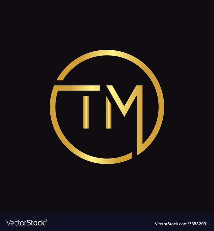 Initial Circle Tm Letter Logo Design Template Vector Image On initial-circle-tm-letter-logo-design-template-vector-image-on
