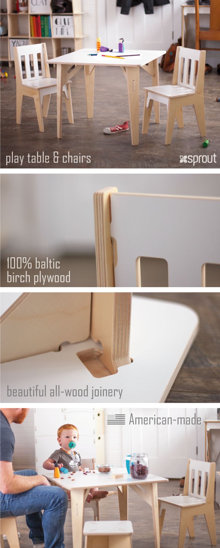 Best Kids Table And Chairs Set By Sprout Images On Pinterest - Wooden Kids Table And Chairs best kids table and chairs set by sprout images on pinterest - wooden kids table and chairs