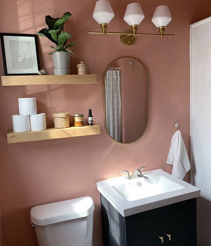 BACKDROP 36 HOURS IN MARRAKESH PAINT PINK Bathroom wall colors