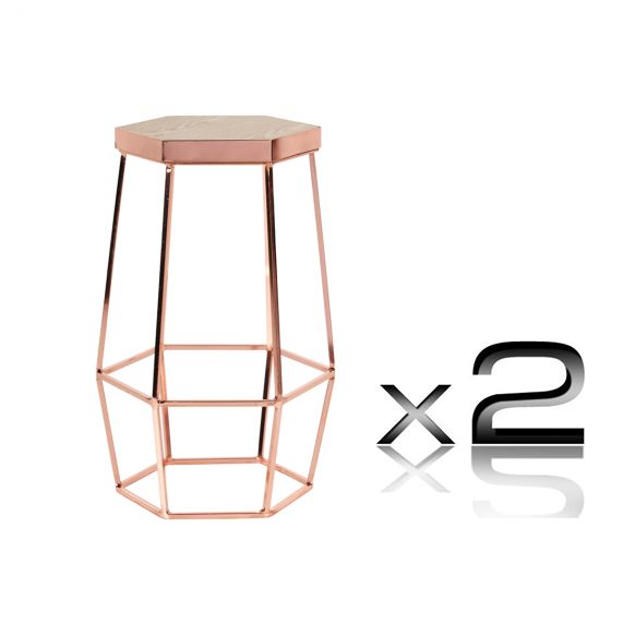 240 Best Modern Bar Stools Collection Images On Pinterest Hex Oak And Electroplated Steel Hexagonal Counter Stool 65cm In Metalli Copper Au