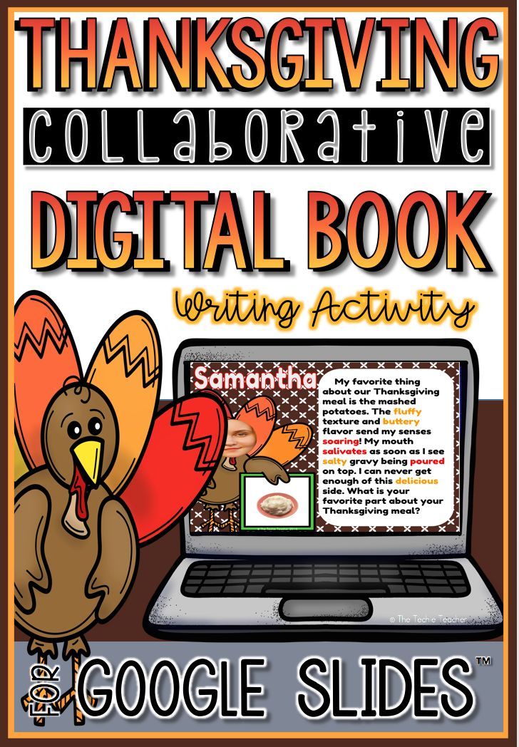 thanksgiving collaborative digital book in google slides chrome