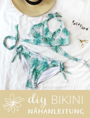 Nähanleitung für einen Bikini | Bikini selber nähen | Anleitung und Schnittmu...
