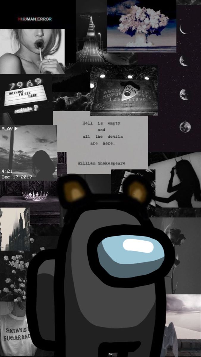 Among Us Character Black Wallpaper Iphone Cute Aesthetic Iphone Wallpaper Cartoon Wallpaper Iphone