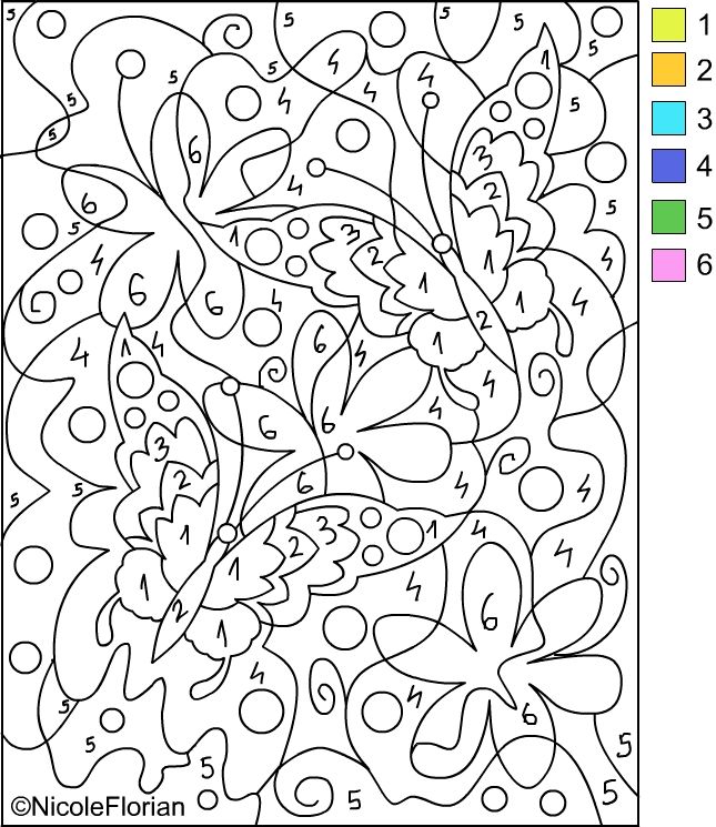 coloring pages with numbers