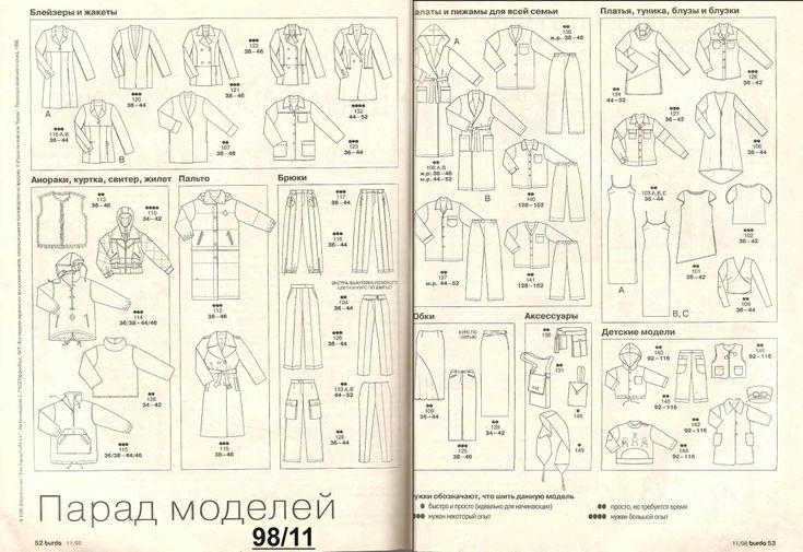 Burda Moden 1999/07 Выкройки, Пошив модной одежды, Шитье