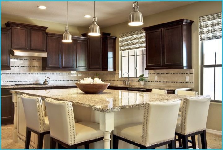 Check Out These 18 Compact Kitchen Island With Seating For Six Ideas And Get In Table Combo Kitchen Island, Kitchen Island Designs With Seating For 6