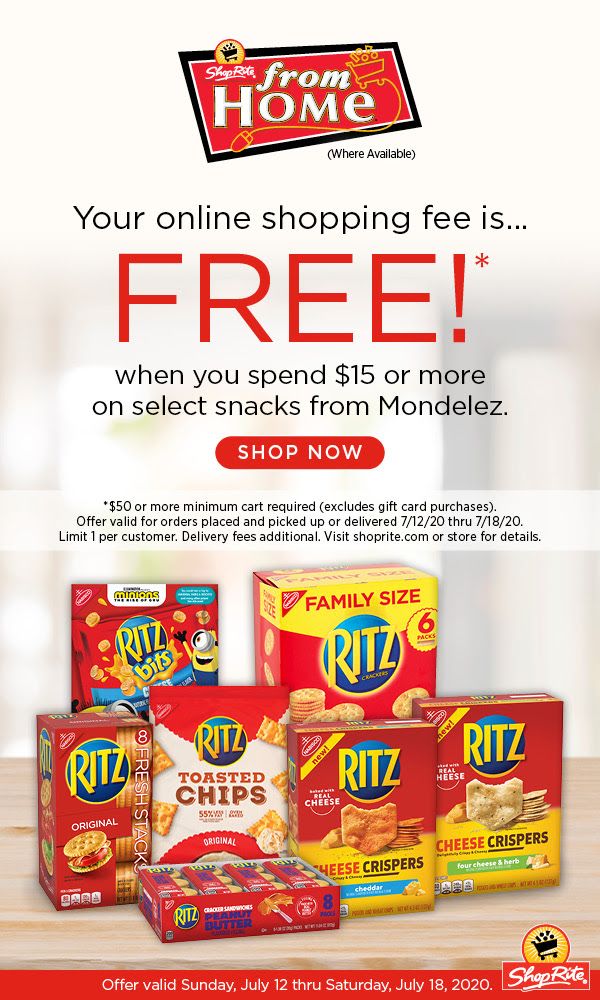 Shoprite From Home Online Shopping Fee Is Free July 12 2020 Thru July 18 2020