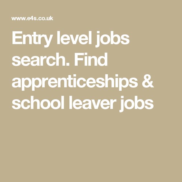 school leavers resumes