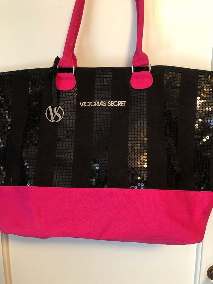 Victorias Secret Black Friday Exclusive Pink/Black Sequin Tote Bag - What Is The Victorias Secret Black Friday Tote And Pouch