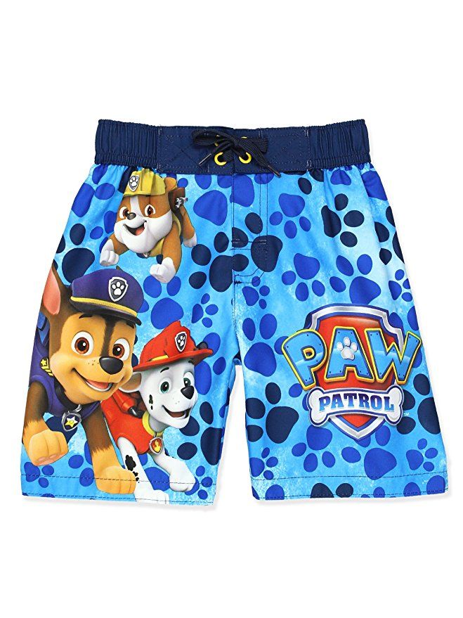 Toddler Boys Paw Patrol Blue Swim Short Trunk