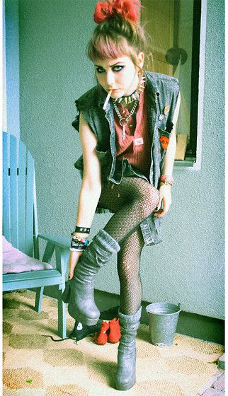 Crust punk style dresses Crust punk style dresses
