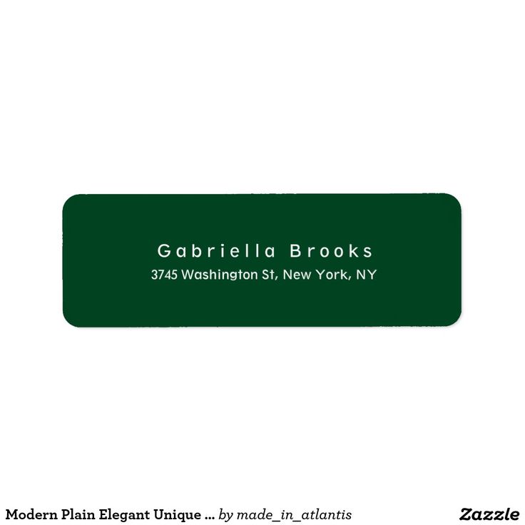 green address labels