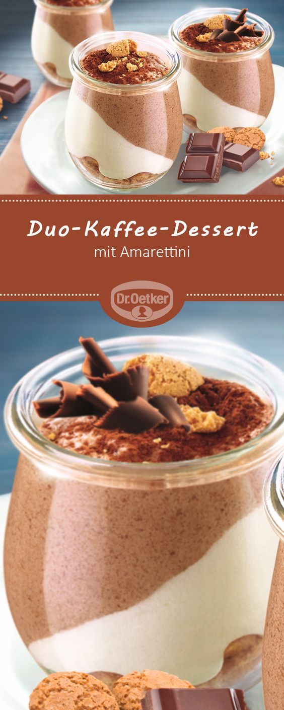 Duo-Kaffee-Dessert