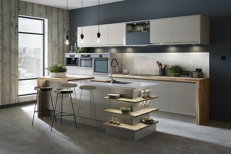 Stunning kitchen design from Howdens Our Bayswater Gloss Cashmere - nolte küchen planer Stunning kitchen design from Howdens Our Bayswater Gloss Cashmere - nolte küchen planer