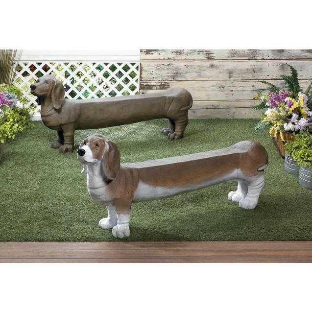Basset Hound Doggy Bench Plusminusco Com Outdoor Bench Basset