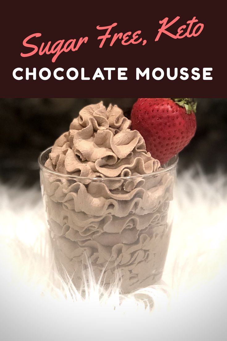 Sugar Free Chocolate Mousse | Keto chocolate mousse, Sugar