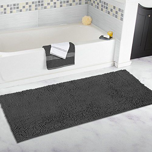 non skid bathroom rugs shower mayshine 275x47 inch nonslip bathroom rug shag shower mat machinewashable bath mats with water absorbent soft microfibers of dark gray machine non skid bathroom rugs shower mayshine 275x47 inch nonslip bathroom rug shag shower mat machinewashable bath mats with water absorbent soft microfibers of dark gray machine