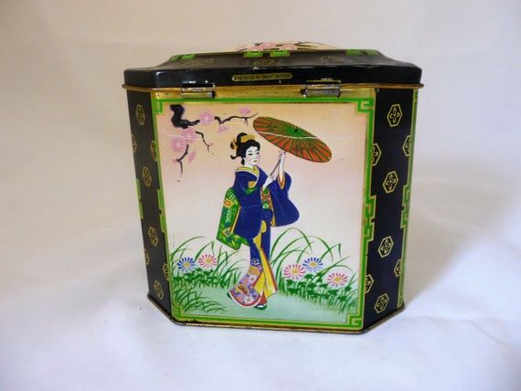 Vintage Tin Tea Box Tea Box Vintage Tins Tin Containers