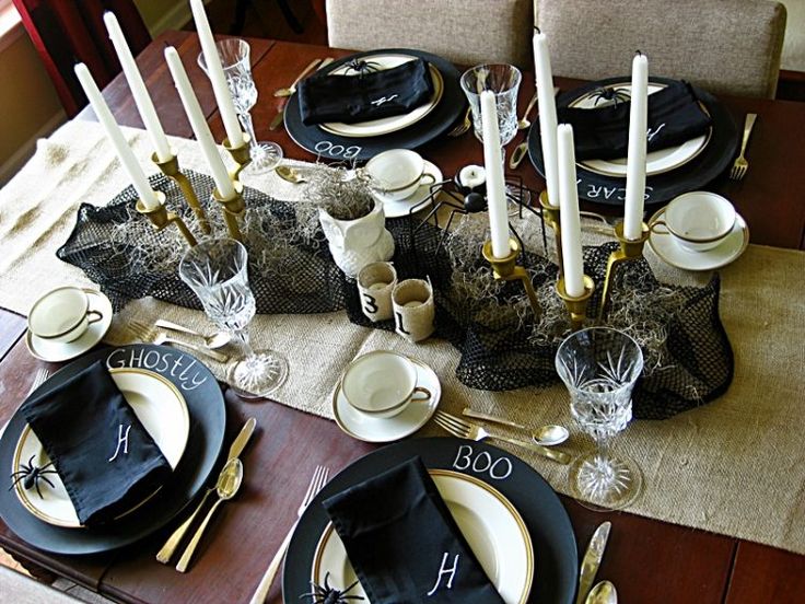 20 halloween themed table setting ideas