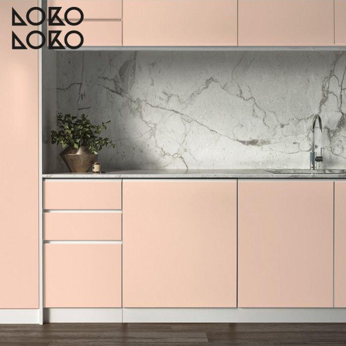 Rosa Pastel Calido Vinilo De Color Para Muebles Suelos Y
