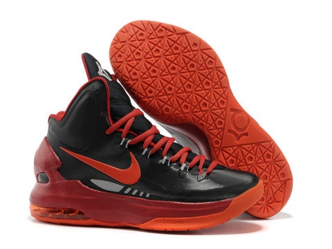 Nike Zoom KD 5 Black Red Orange Shoes,Style code:554988-005,