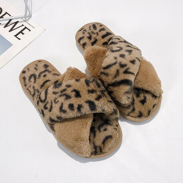 Zapatillas De Casa De Invierno Mujer Zapatos Cálidos De Piel Sintética Pantuflas Ebay Zapatillas De Casa Zapatillas De Invierno Zapatos De Trabajo