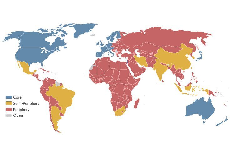 How Does The Core Periphery Theory Divide The World S Countries
