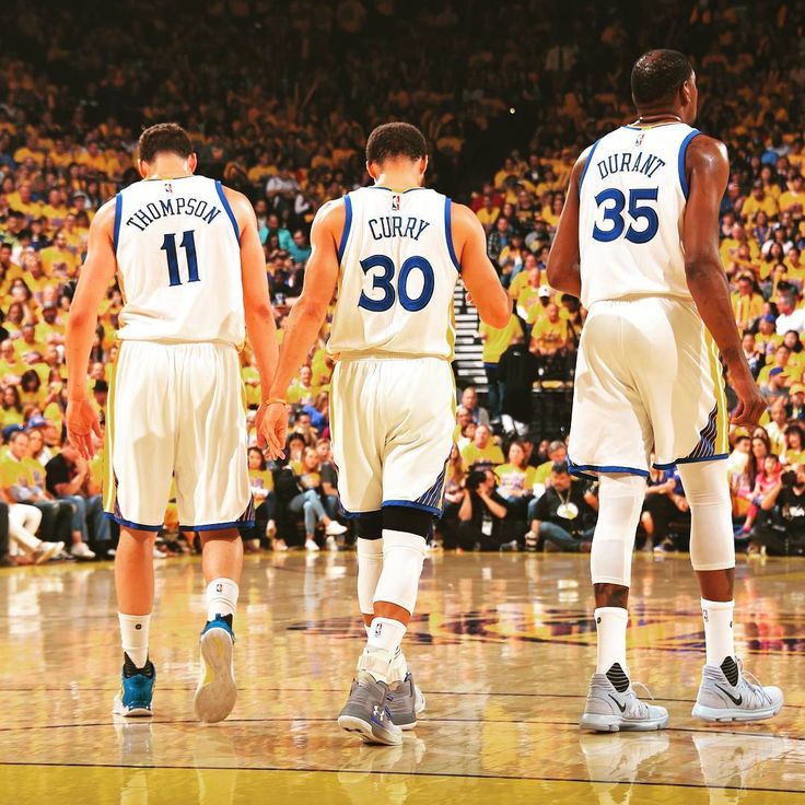 GSW big three Thompson, Curry & Durant #dubnation #strengthinnumbers...
