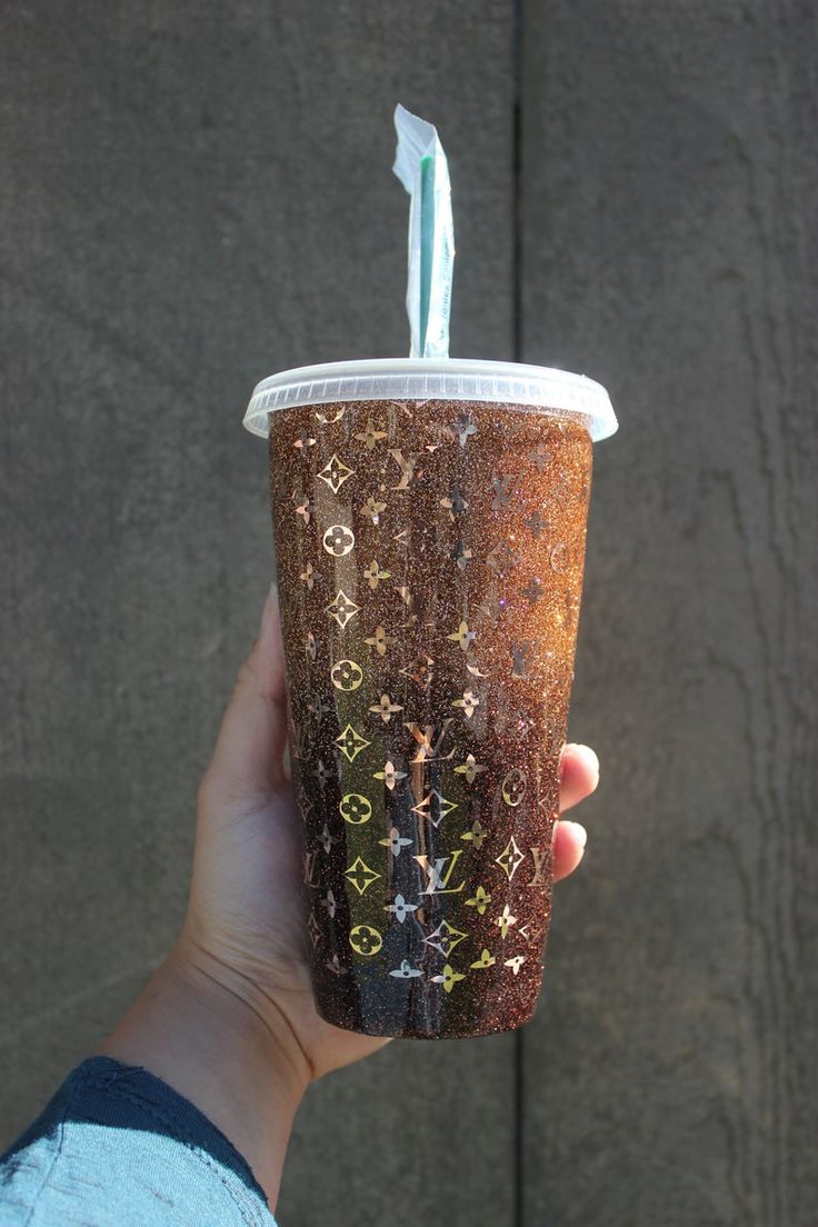 Louis Vuitton Inspired Cup Glitter Tumbler LV Custom | Etsy | Glitter