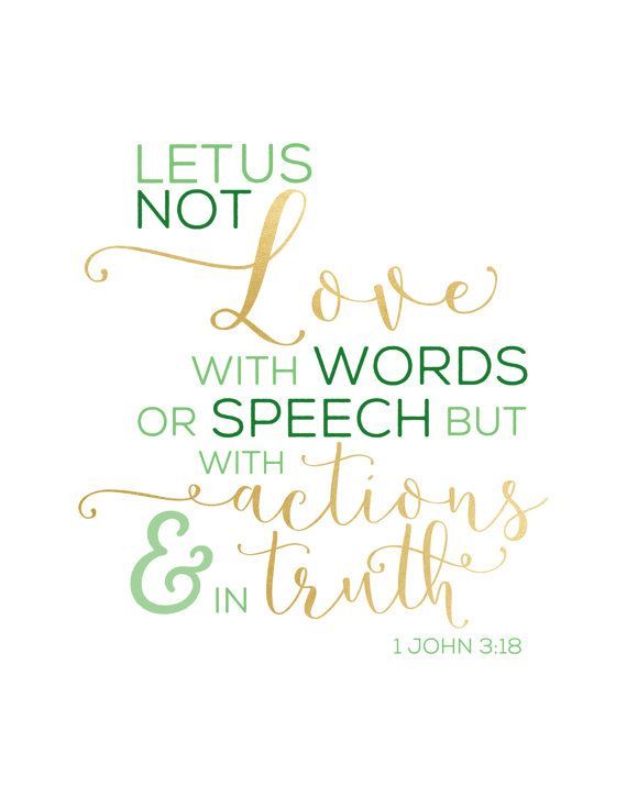 Love With Actions Bible Verse Print By Thestubbornpine Love With Actions Bible Verse Print By Thestubbornpine