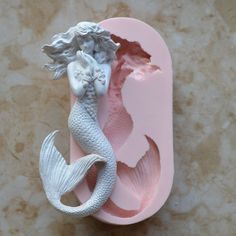 Sugarcraft Molds Polymer Clay Cake Border Mold Soap Molds Resin Candy Chocolate Cake Decorating Tools Mermaid mold 3