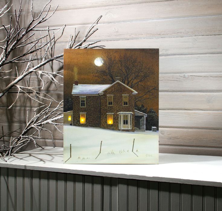 Amber Moon Lighted Canvas Print 73106 Amber Moon Lighted Canvas Print 73106