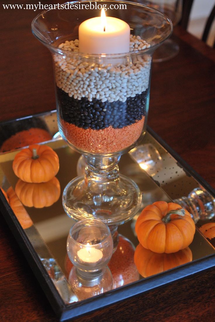 halloween centerpiece could use gravel to get those colors prob just do black and white to - Halloween Centerpieces Ideas halloween centerpiece could use gravel to get those colors prob just do black and white to - Halloween Centerpieces Ideas