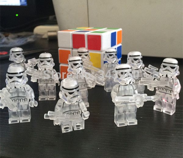 Stormtrooper Transparent Star Wars Figure For Custom Lego Minifigures Stormtrooper Transparent Star Wars Figure For Custom Lego Minifigures
