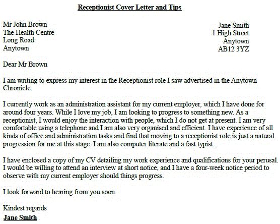 receptionist job application cover letter example lettercv dental - receptionist cover letter receptionist job application cover letter example lettercv dental - receptionist cover letter