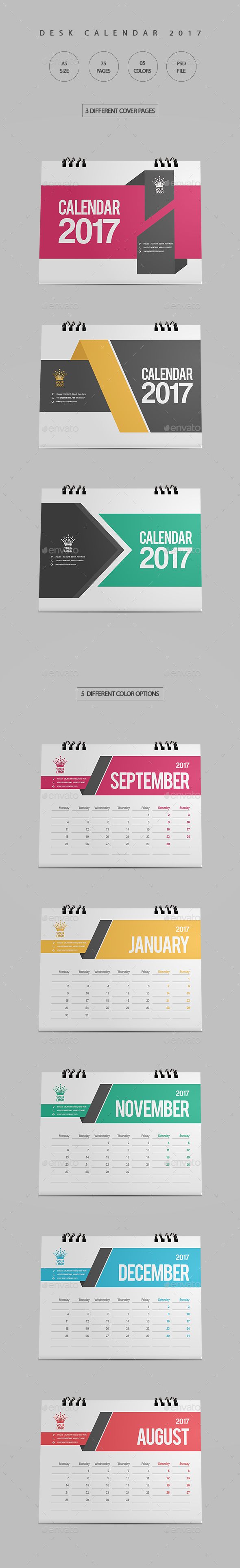 table calendars 2017
