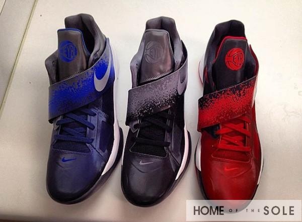 Hot 2015 Nike KD 4 Three 4 Five Bright Pink Blue Neon Yellow