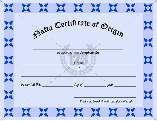 Avail Nafta Certificate Of Origin Template 123certificate Avail Nafta Certificate Of Origin Template 123certificate Templates
